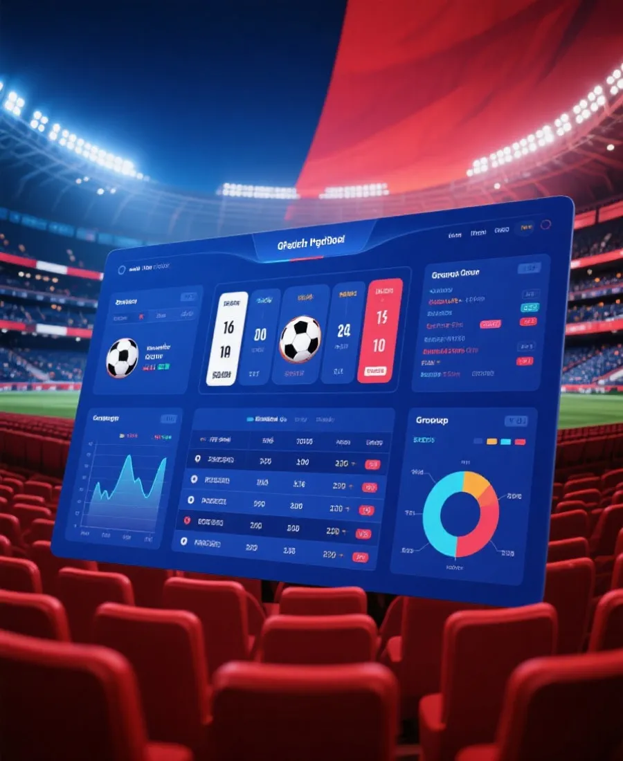 2026世界杯积分榜与小组赛排名可视化示意图